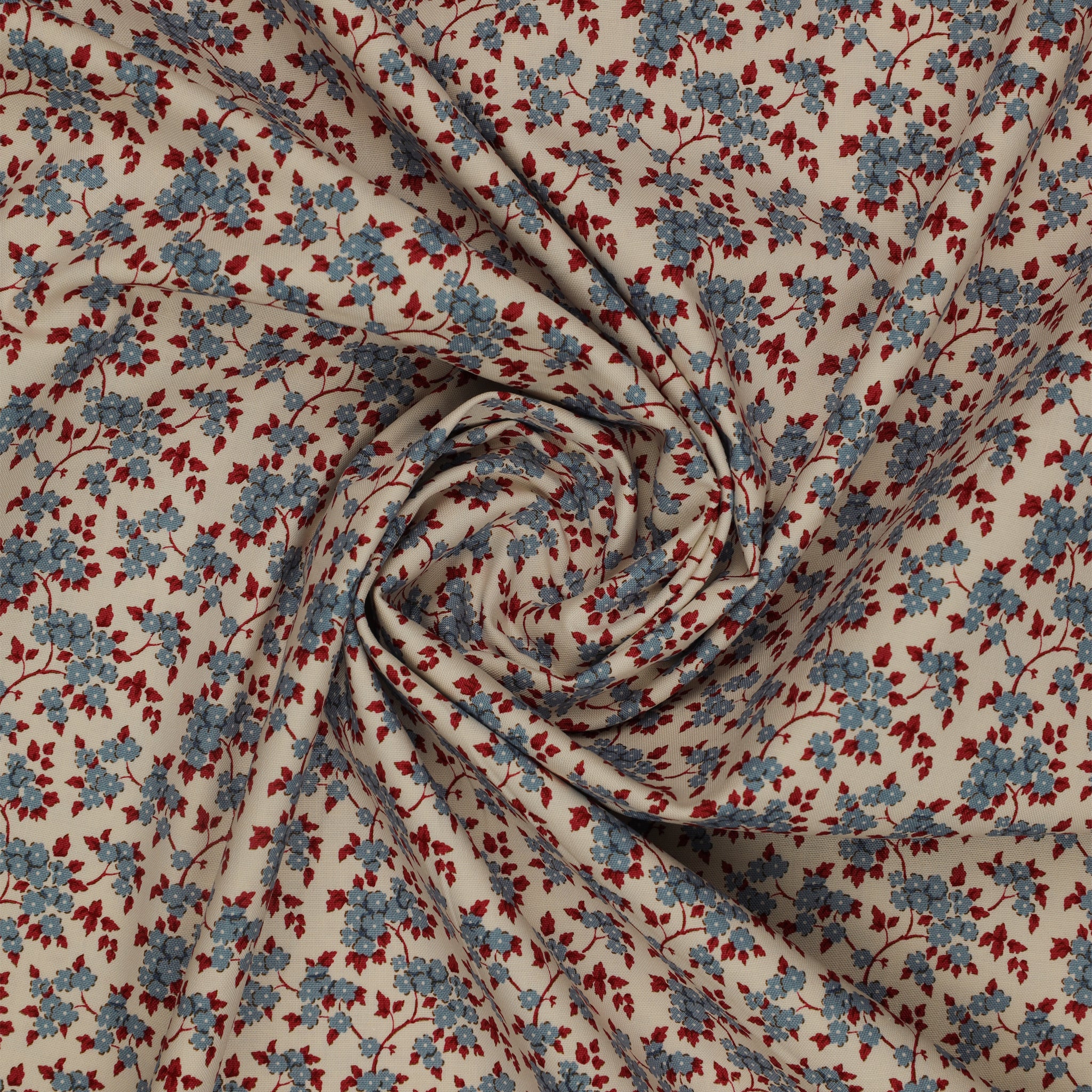 Village Life Fabric Collection - Ruth Blue: TIL100696-RUTH-BLUE swirled