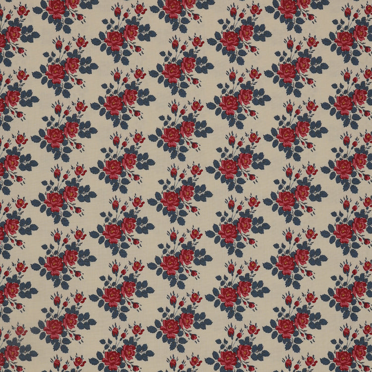 Village Life Fabric Collection - Myrtle Blue: TIL100698-MYRTLE-BLUE with ruler for size