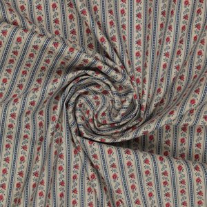 Village Life Fabric Collection - Agnes Blue: TIL100700-AGNES-BLUE swirled