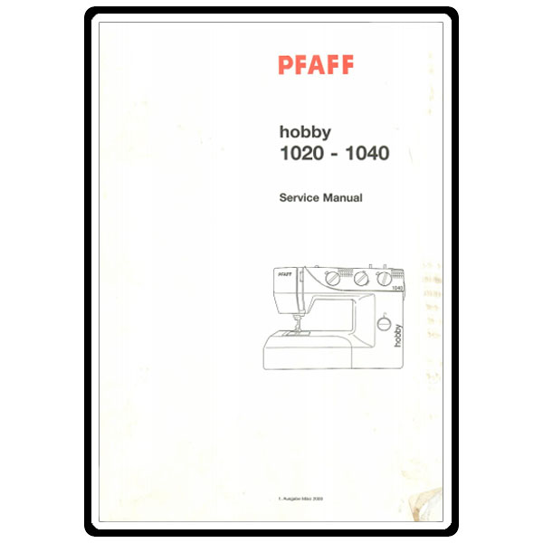 Service Manual, Pfaff 1020 image # 4112