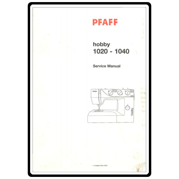 Service Manual, Pfaff 1030 image # 4118