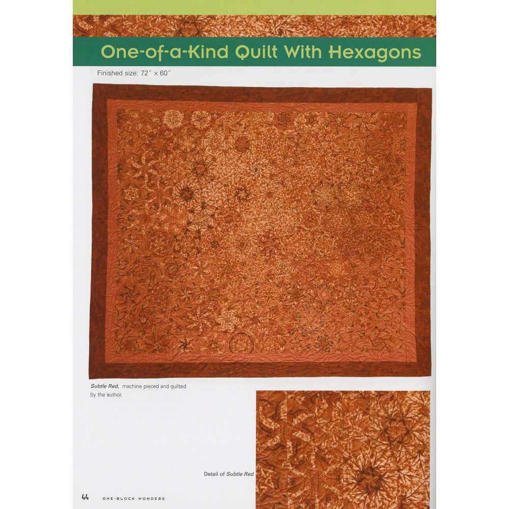 One Block Wonders Quilt Book image # 45100