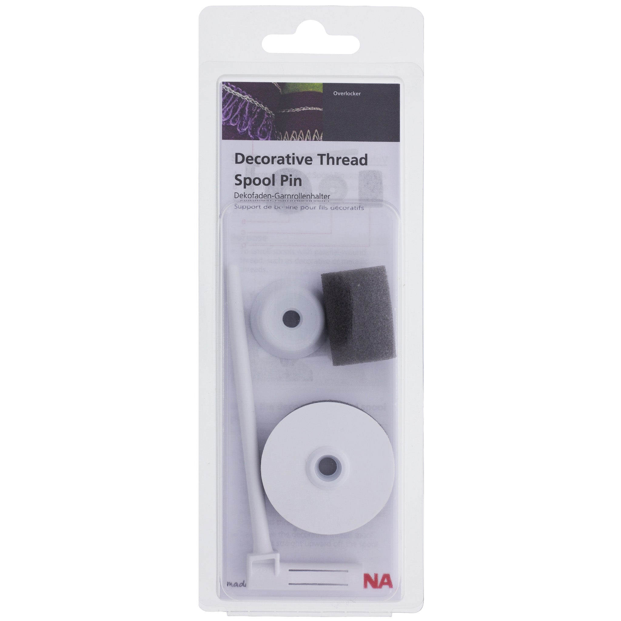 Decorative Spool Pin, Bernina #1099307000 in clear Bernina packaging. 