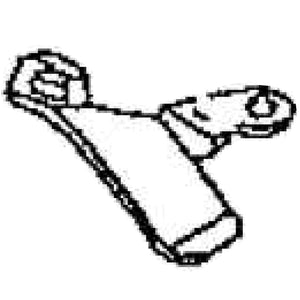 A black and white line drawing of a knife thread guide.