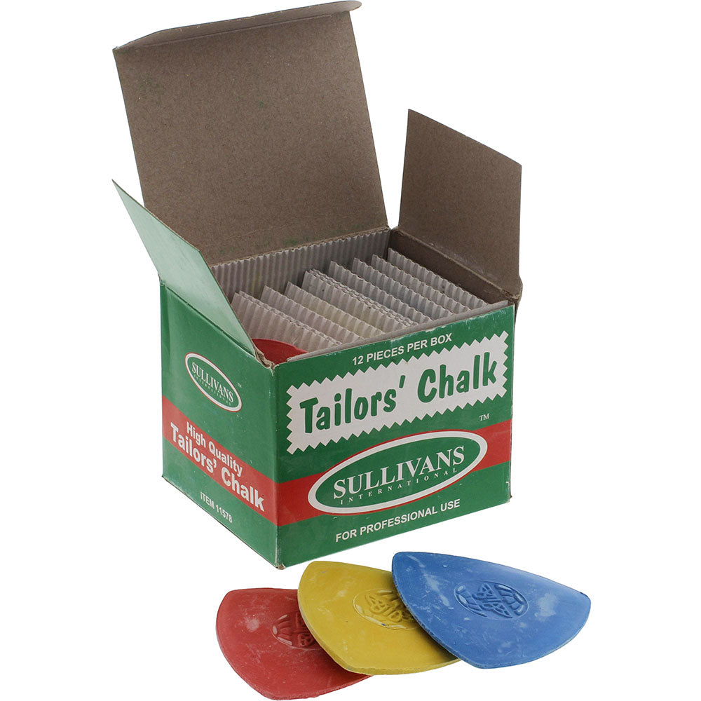 Tailors Chalk 12pc Set, Assorted Colors - Sullivans image # 64238