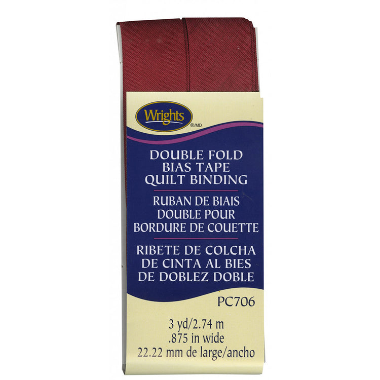 Wrights Double Fold Bias Tape Quilt Binding (7/8" x 3yds) image # 117270