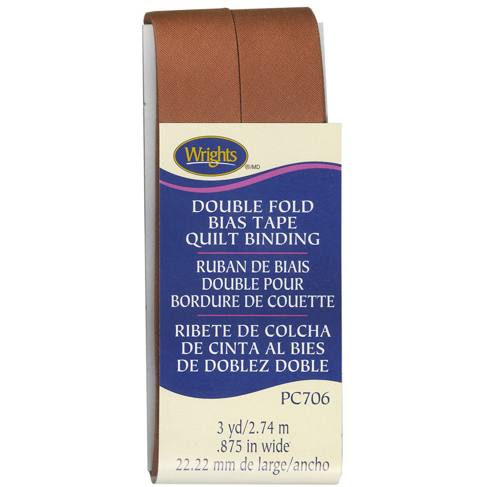 Wrights Double Fold Bias Tape Quilt Binding (7/8" x 3yds) image # 117257