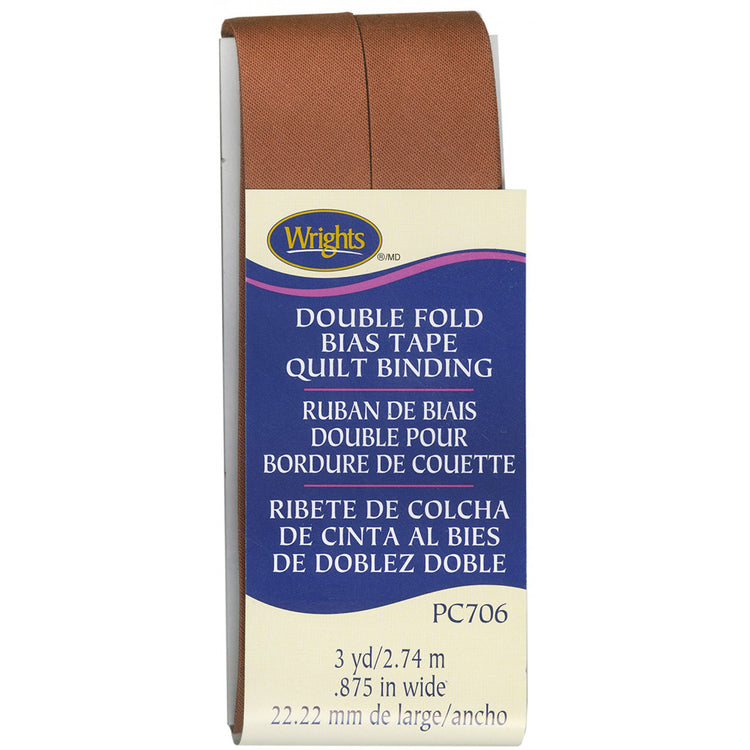 Wrights Double Fold Bias Tape Quilt Binding (7/8" x 3yds) image # 117257
