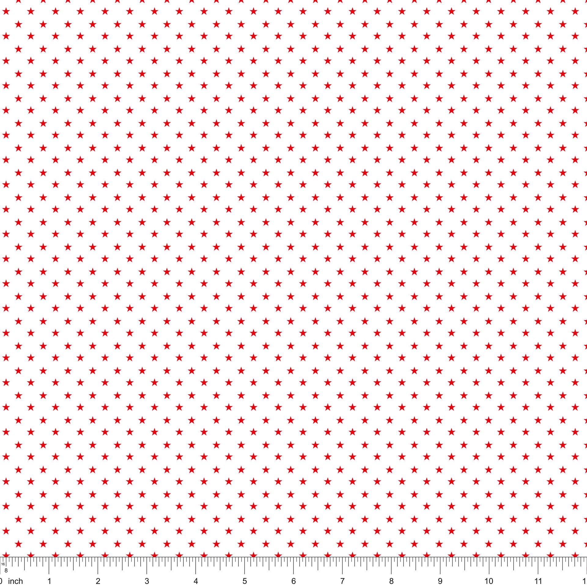 4th of July Tiny Stars Fabric - Red