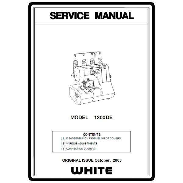 Service Manual, White 1300DE image # 4207