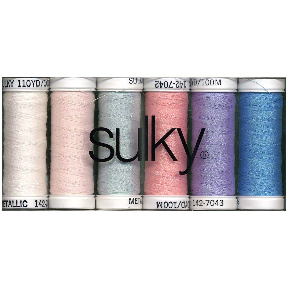 Suli Thread Sulky, Original Metallic 40wt Thread Set (110yds)
