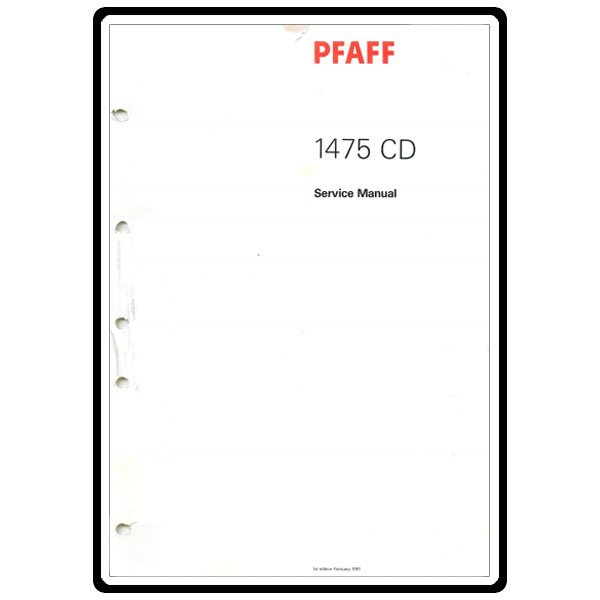 Service Manual, Pfaff 1475CD image # 4245