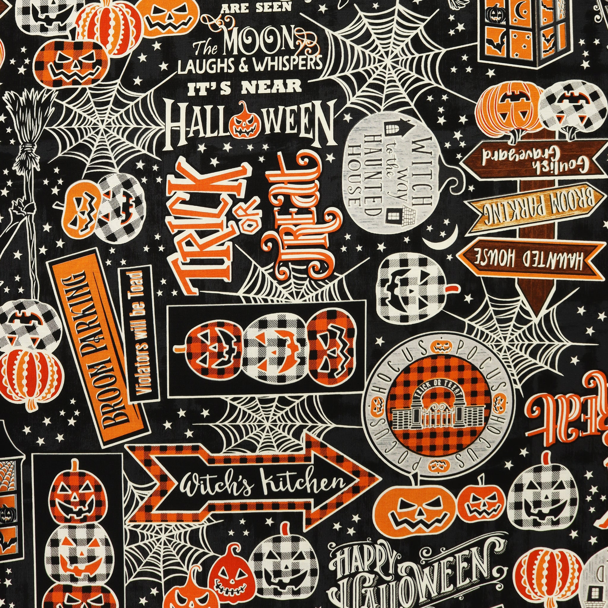 Happy Hauntings Fabric Collection - Hocus Pocus Black