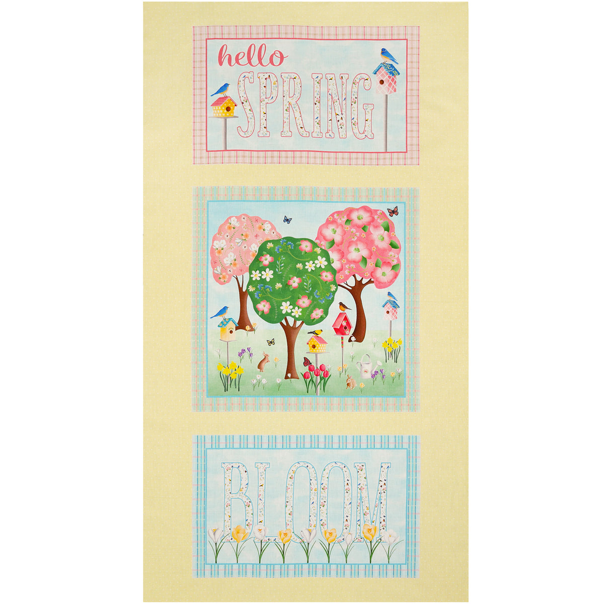 Spring Fabric Panel Patterns Enchanted Spring Fabric Collection - Enchanted Spring Panel
