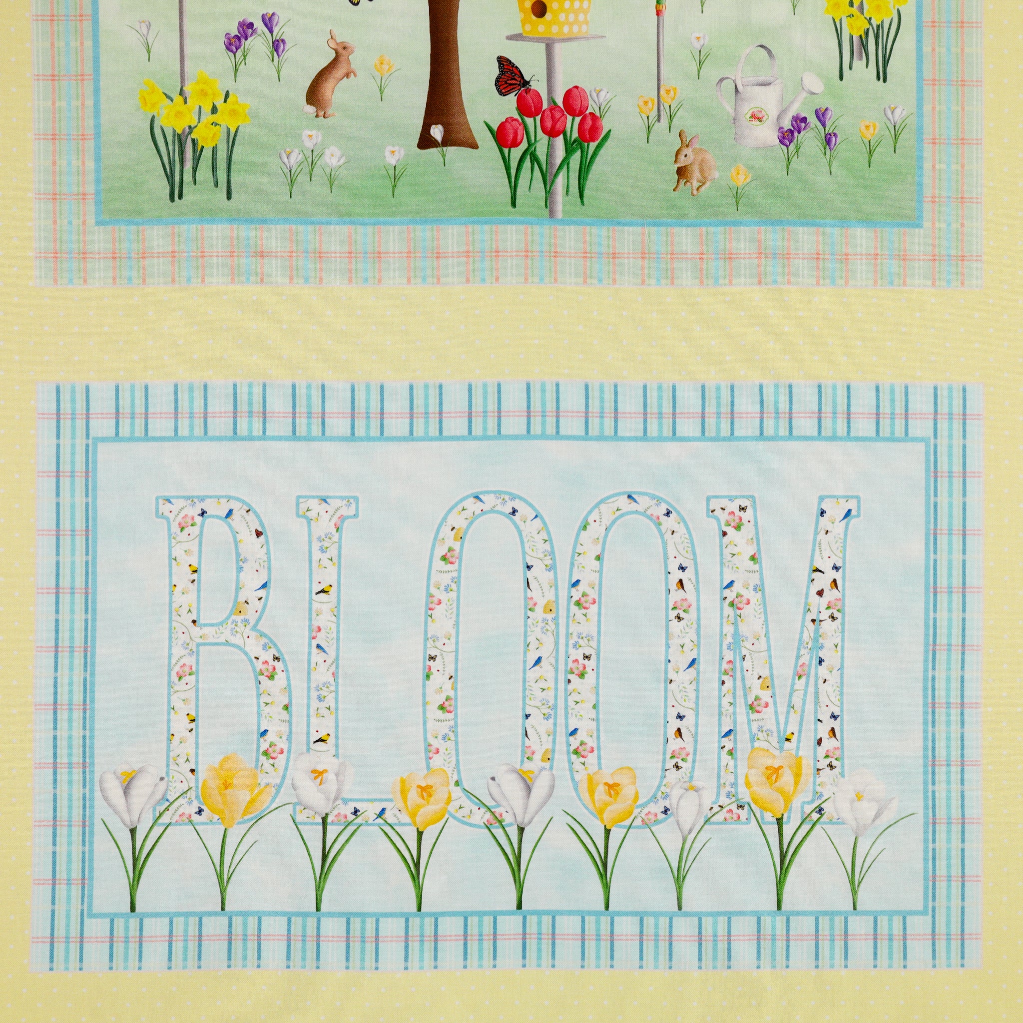 Spring Fabric Panel Patterns Enchanted Spring Fabric Collection - Enchanted Spring Panel