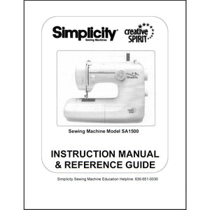 Instruction Manual, Simplicity 1500 image # 100934