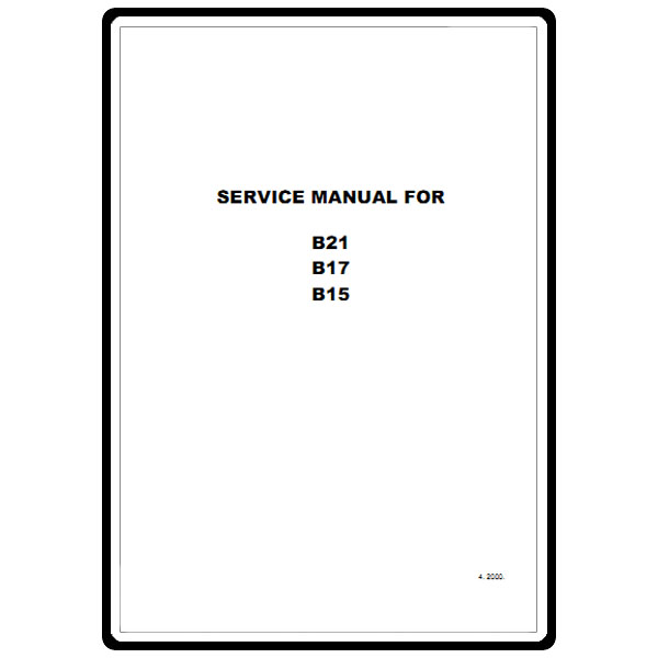 Service Manual, Babylock B21 image # 4285