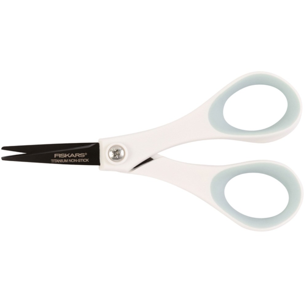Fiskars 5" Non-stick Softgrip Detail Scissors image # 98383