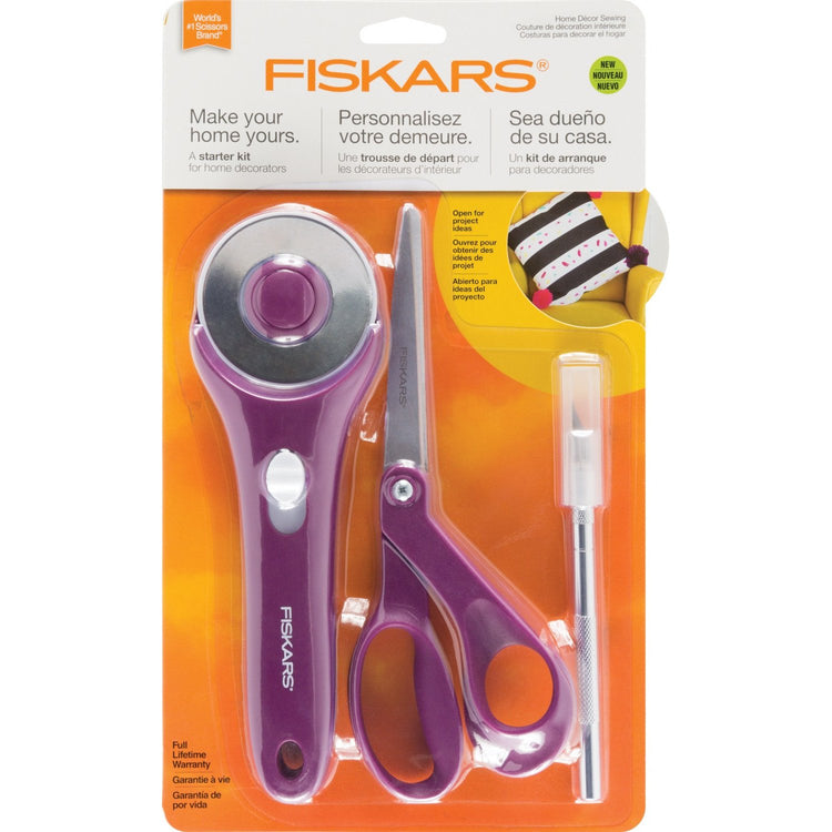 Fiskars Home Decor Sewing Starter Set - Purple image # 53271