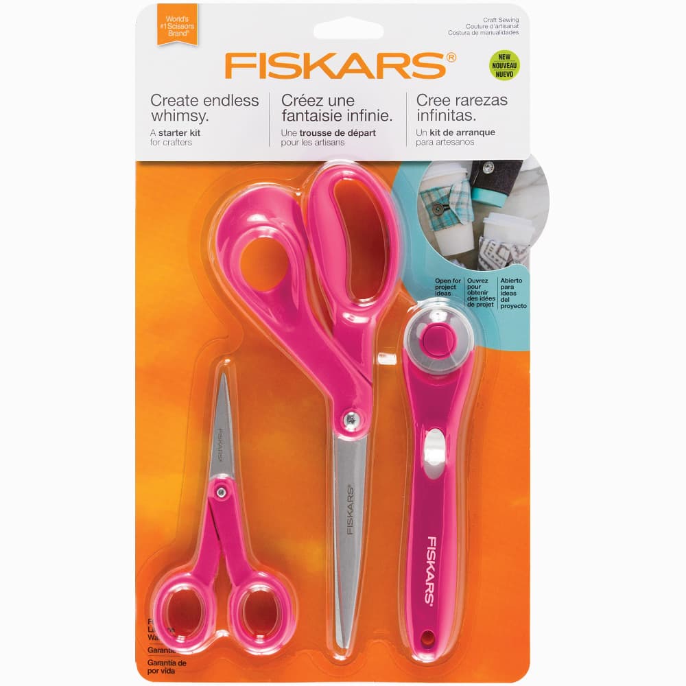 Fiskars Craft Sewing Starter Set - Pink image # 102412