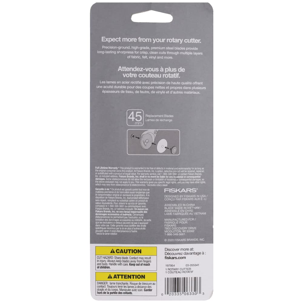 Fiskars 45mm Glitter Rotary Cutter image # 93569
