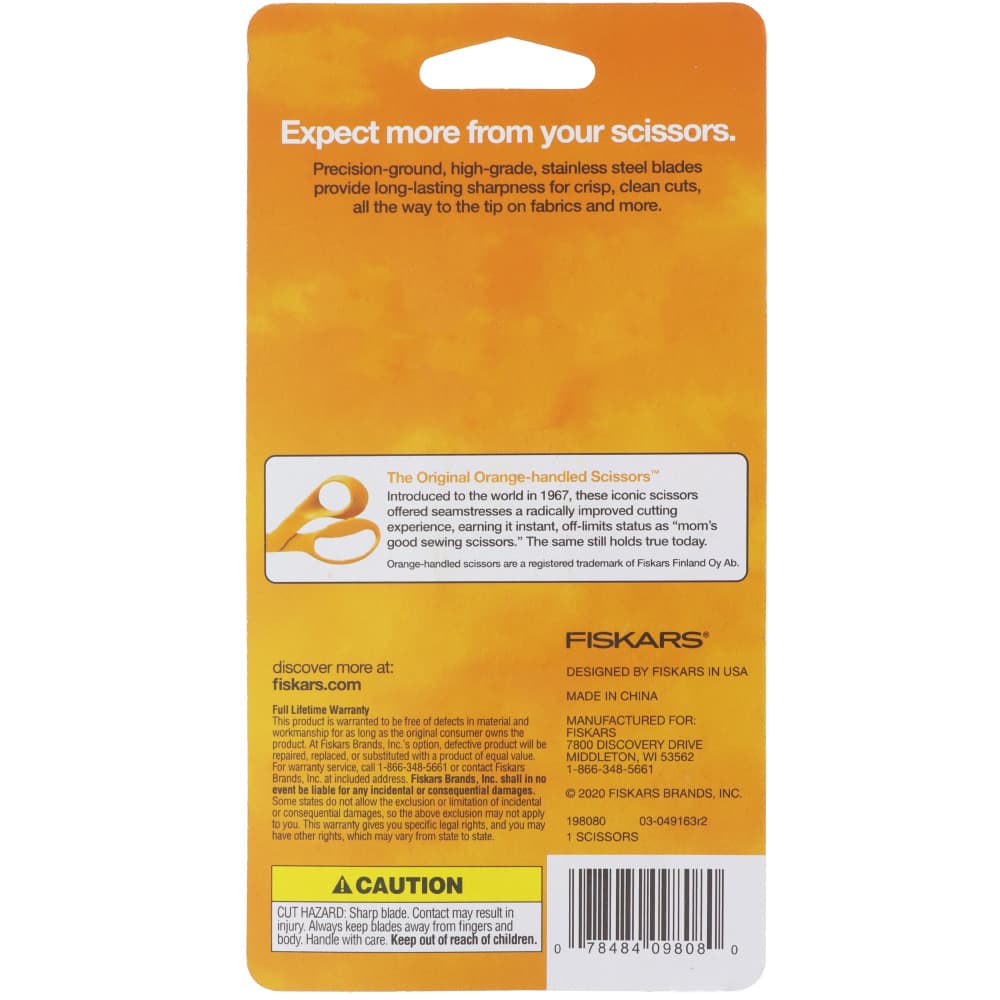 Fiskars 4" Curved Detail Scissors image # 93345