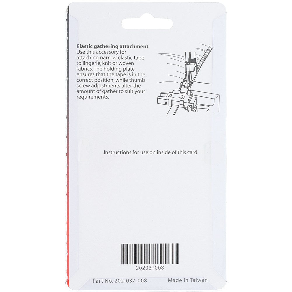 Elastic Gathering Attachment, Janome #200218102 image # 78551