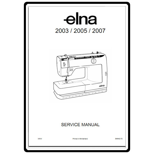Service Manual, Elna 2003 image # 3831