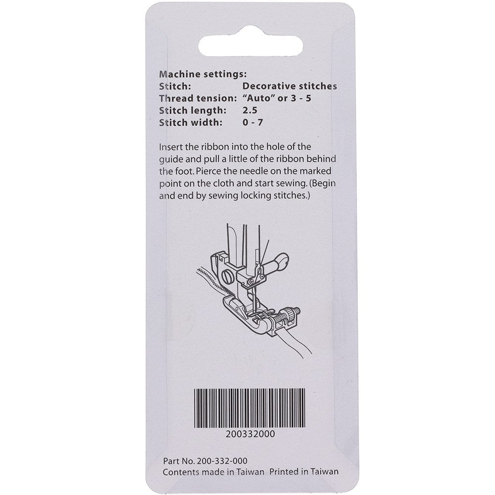 Snap On Ribbon/Sequin Foot 7mm, Janome #200332000 image # 78656