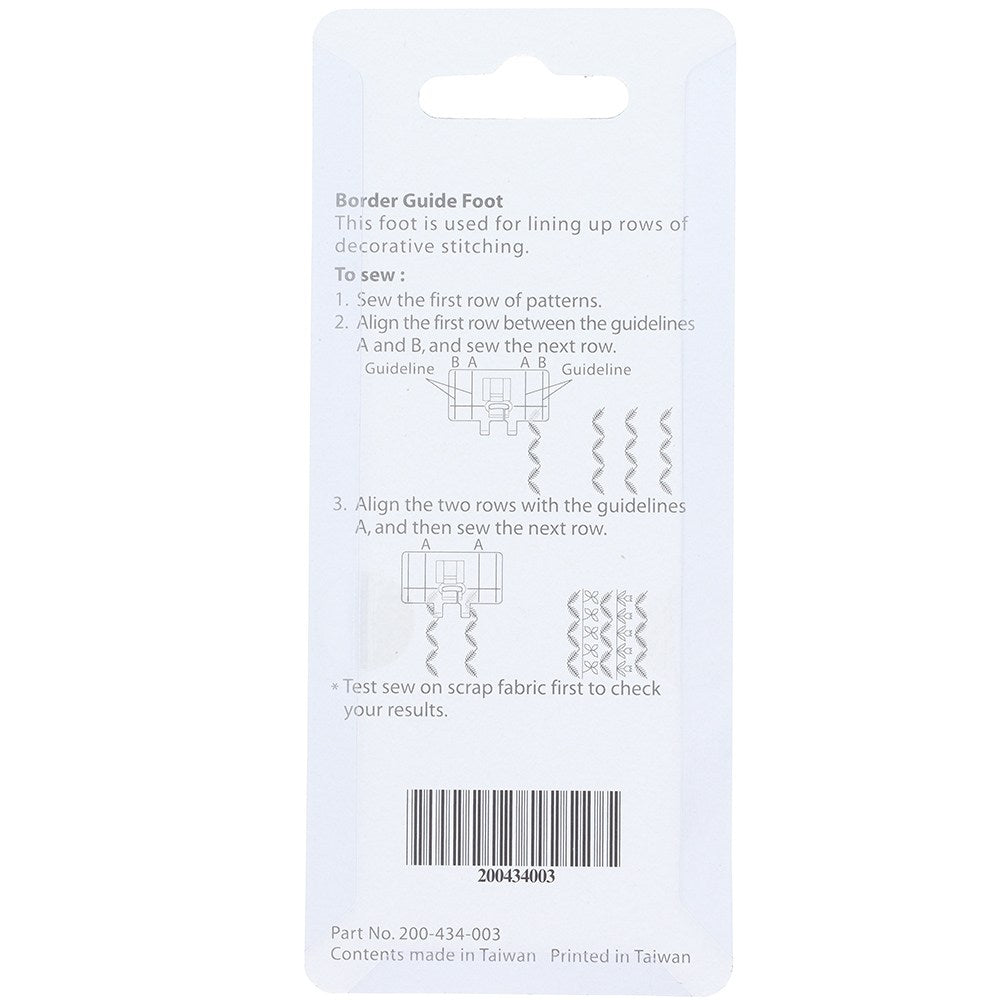 Border Guide Foot, Janome #200434003 image # 78543