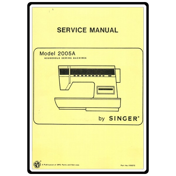 Service Manual, Singer 2005(A) image # 4446