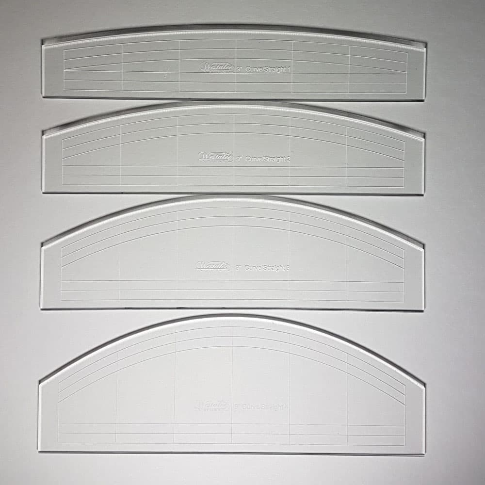 Westalee Design 9" Curve 4pc Template Set image # 113308