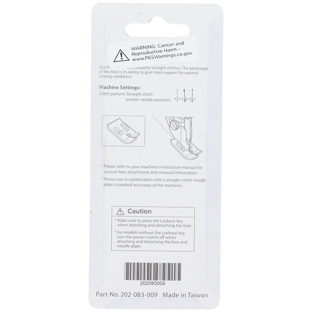 Straight Stitch Foot, Janome #202083009 image # 87768