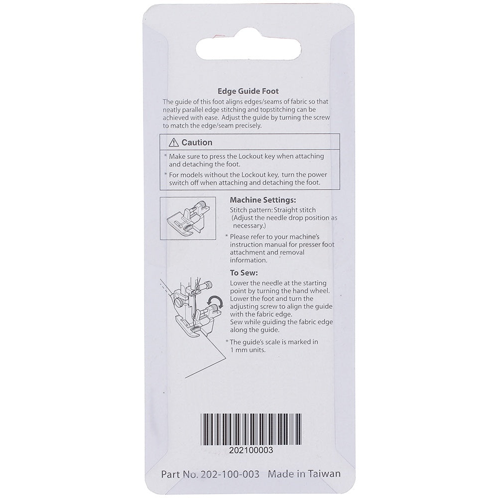 Edge Guide Foot, Janome #202100003 image # 78340