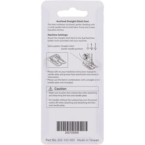 Acufeed Straight Stitch Foot, Janome #202102005 image # 78651