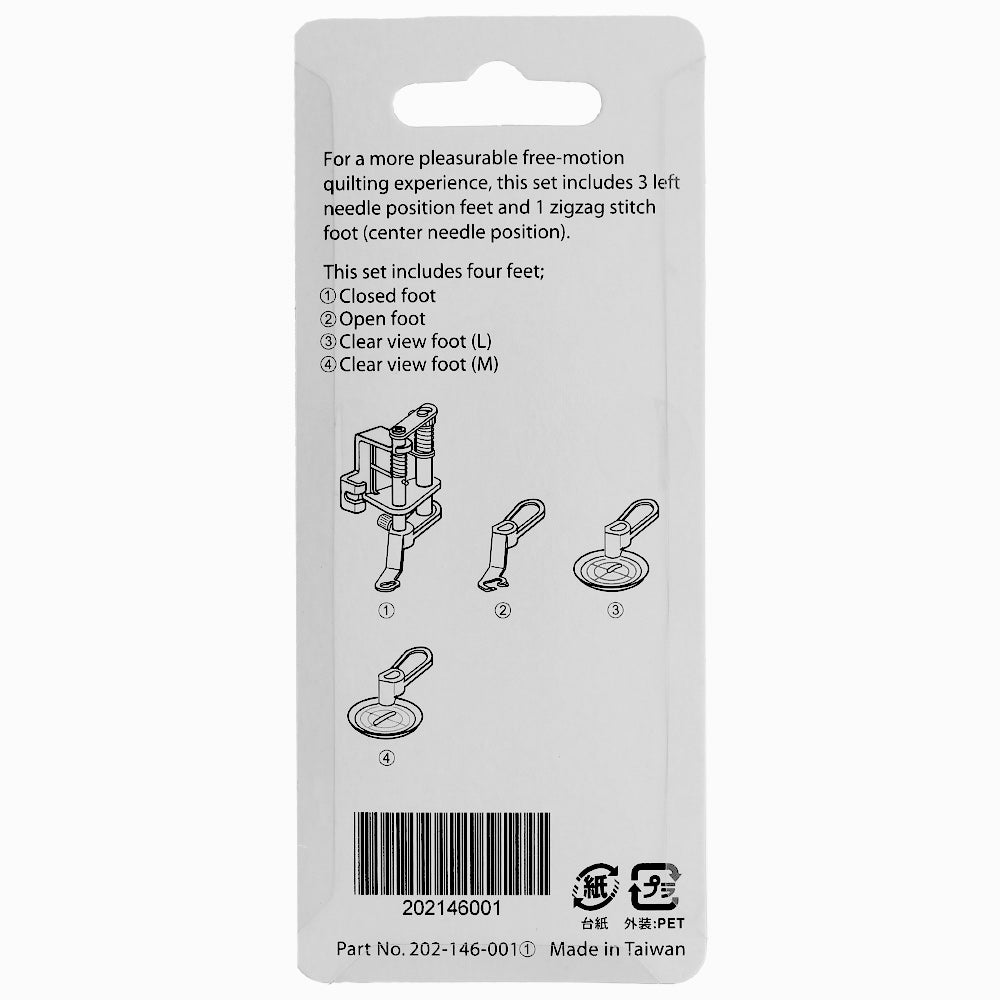 Convertible Freemotion Quilting Foot Set, Janome #202146001 image # 78128