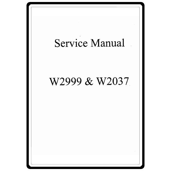 Service Manual, White 2037
