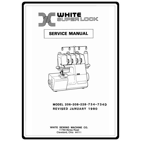 Service Manual, White 206 image # 4458