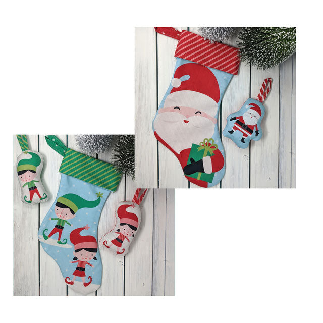 Moda Christmas Stocking & Ornament Fabric Panel image # 68564