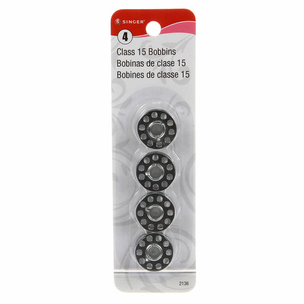 Singer, Class 15 Metal Bobbins - 4pk image # 66250