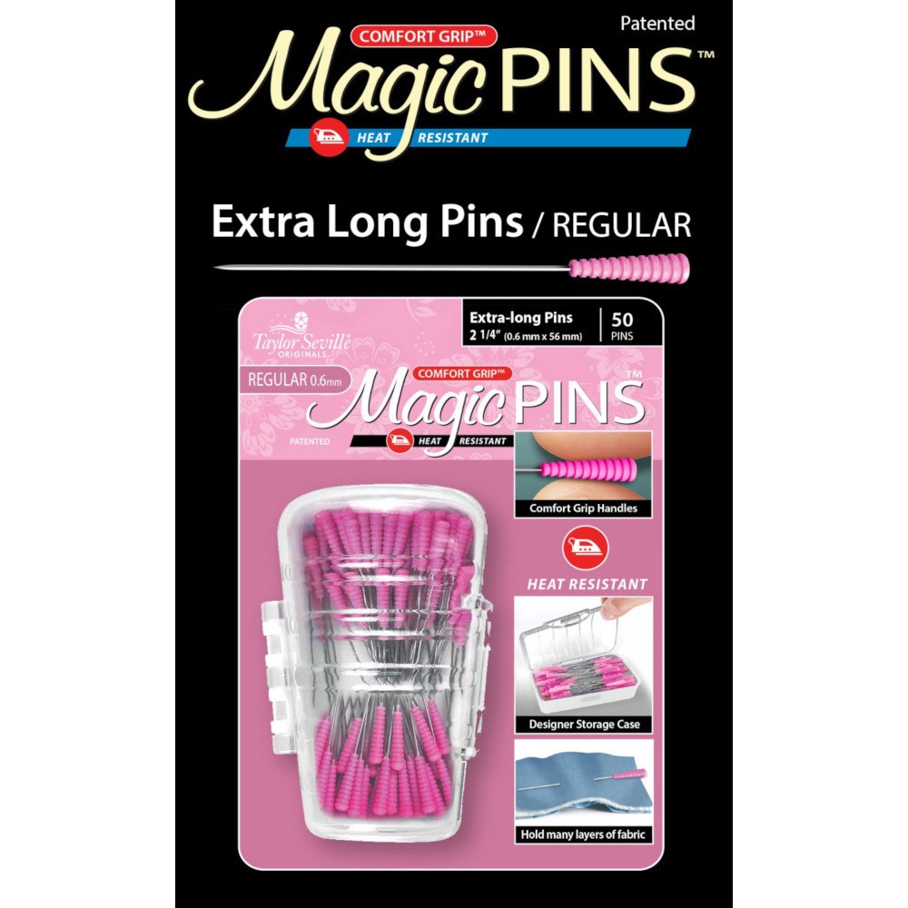 Comfort Grip Magic Pins - Extra Long Pins
