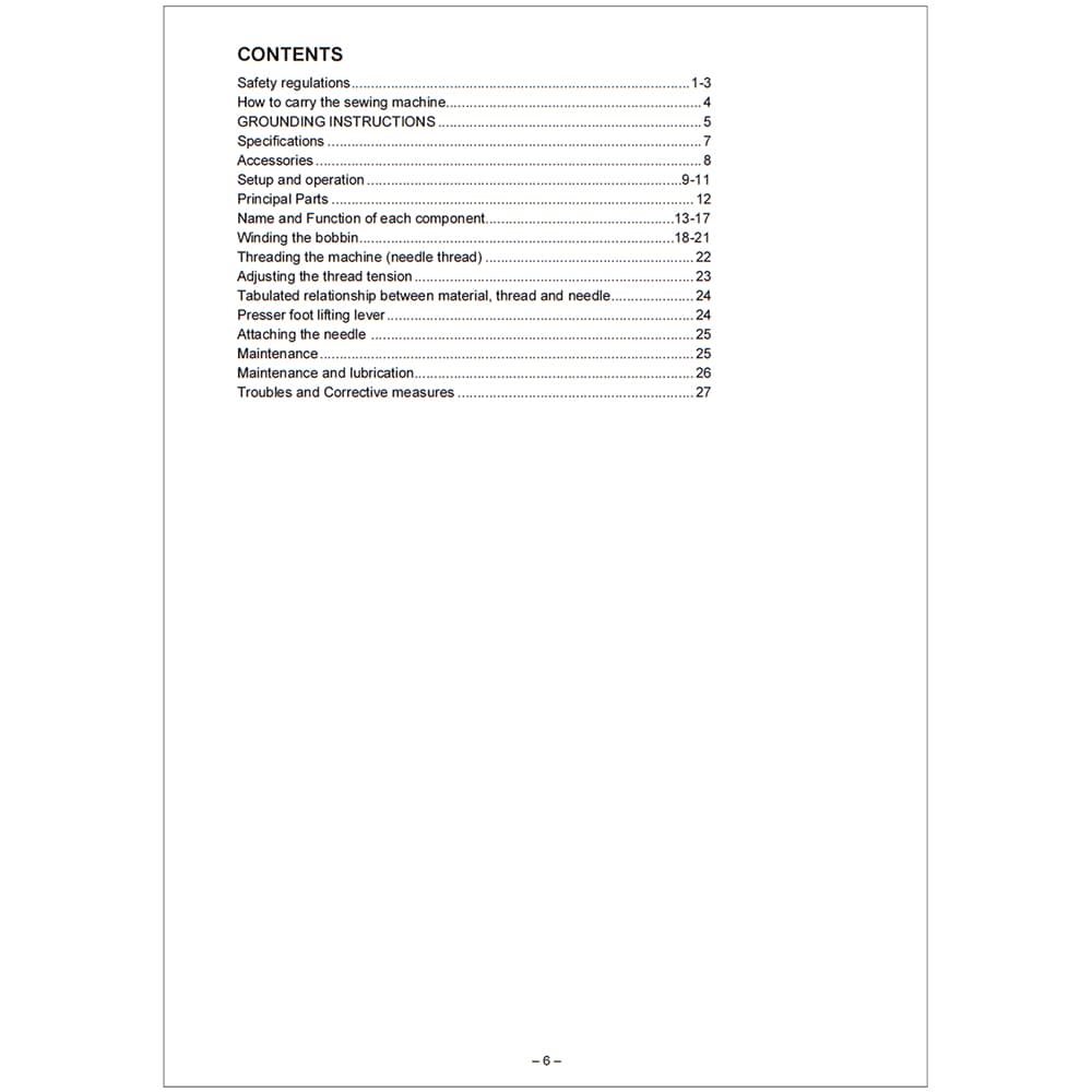 Instruction Manual, Juki TL-2200QVP Longarm image # 120237