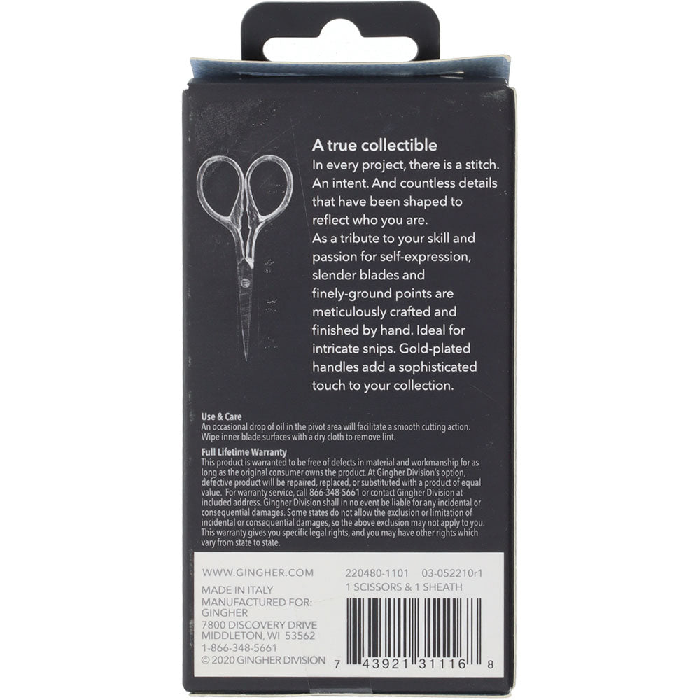 Gingher 3 1/2" Lions Tail Embroidery Scissors image # 100487
