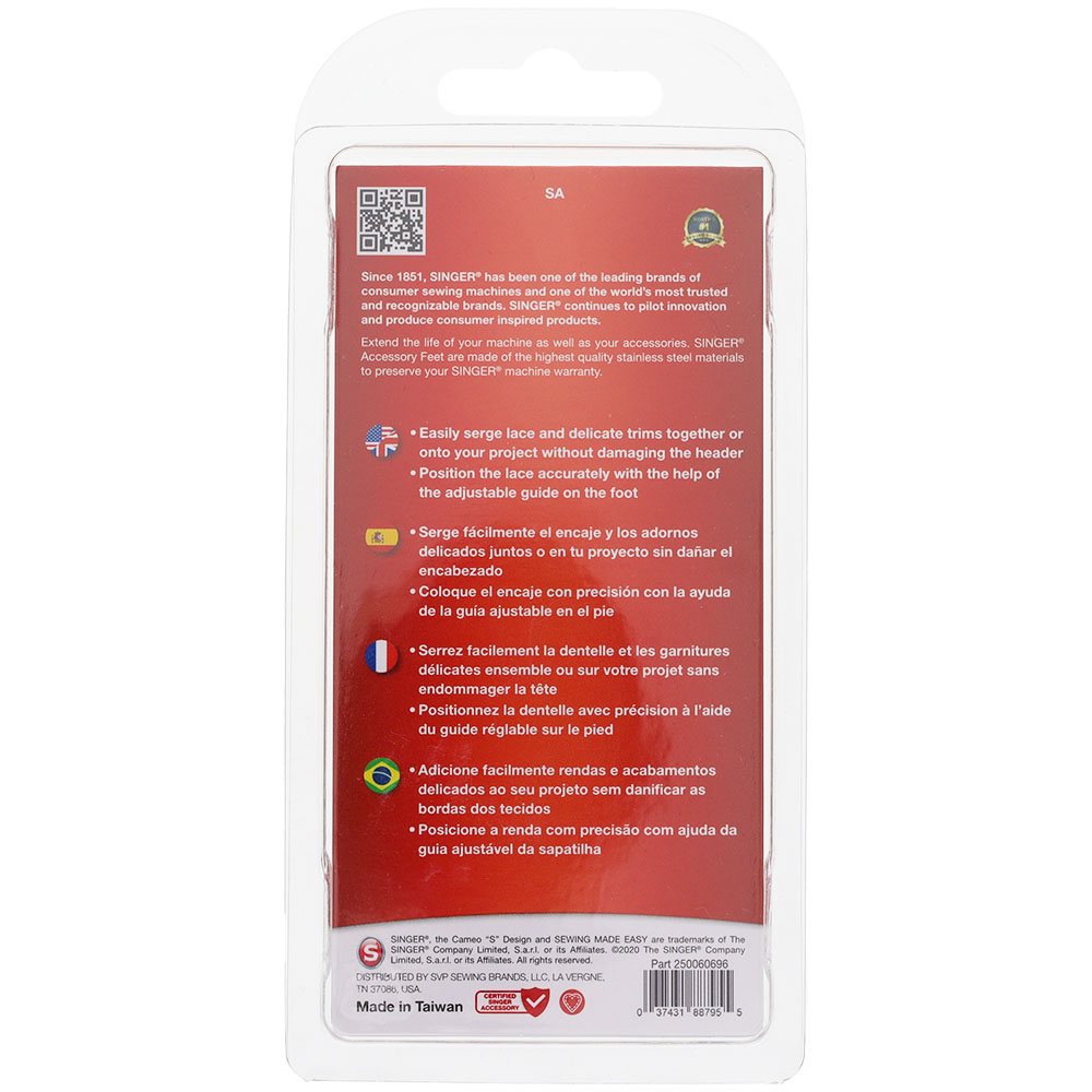 Lace Presser Foot, Singer #250060696.01 image # 94074