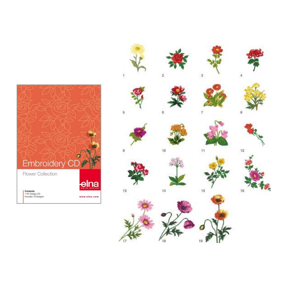Flower Embroidery Collection CD, Elna #253444000 image # 76117