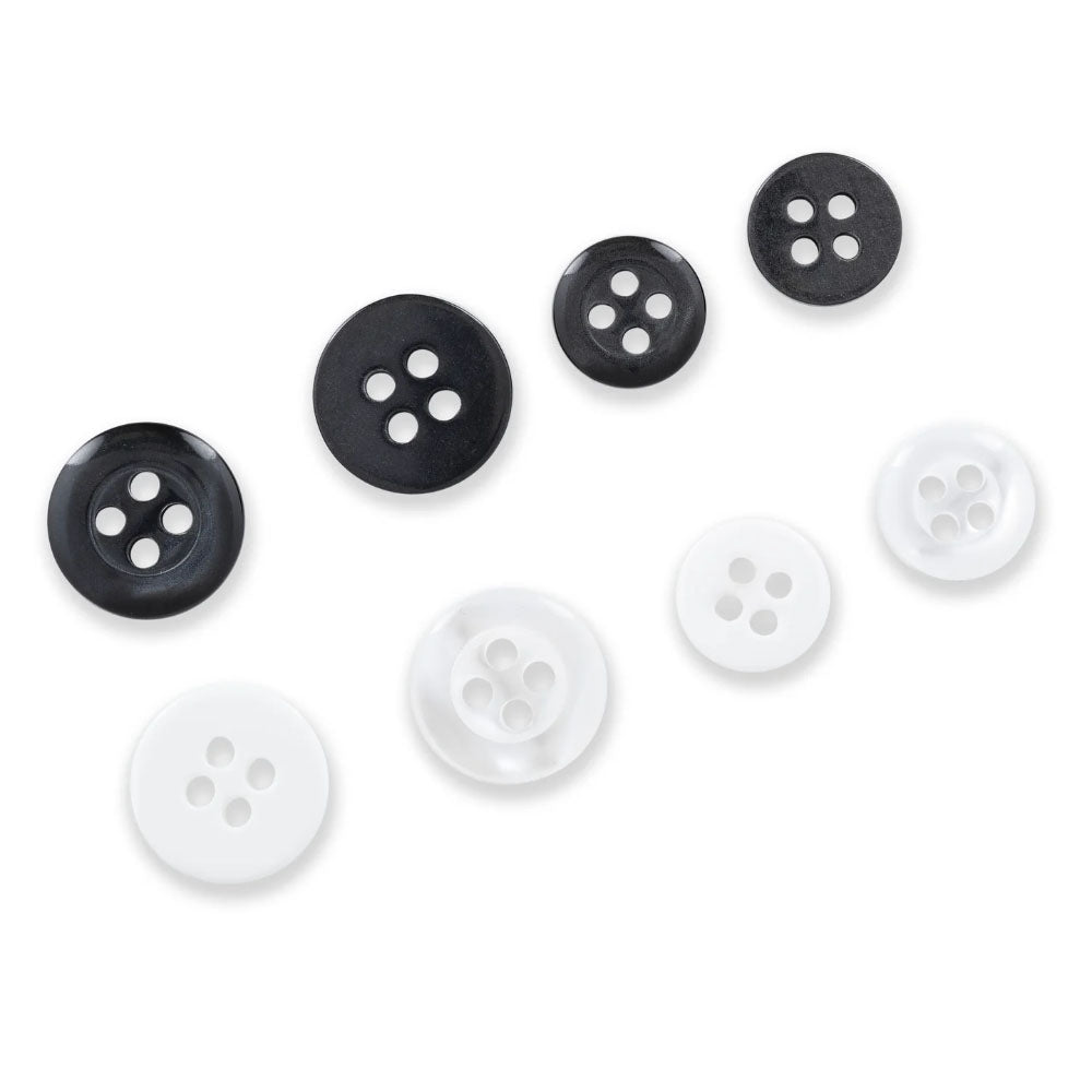 Dritz, Assorted Shirt Buttons (20pc) - 9mm & 11mm image # 106353