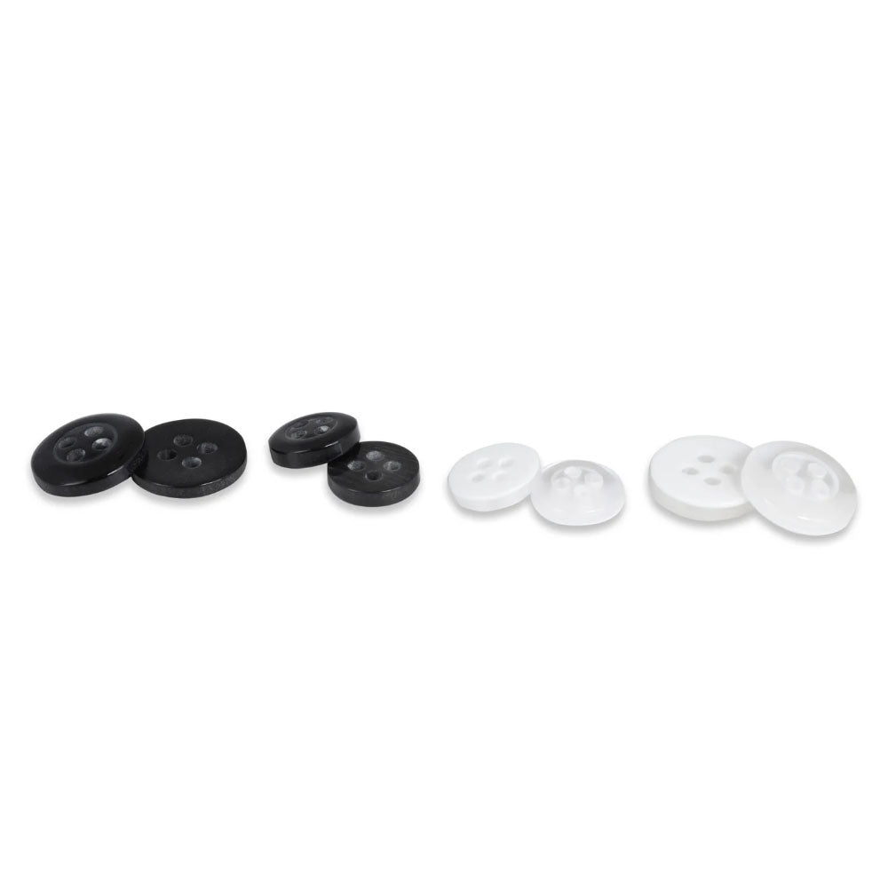 Dritz, Assorted Shirt Buttons (20pc) - 9mm & 11mm image # 106356
