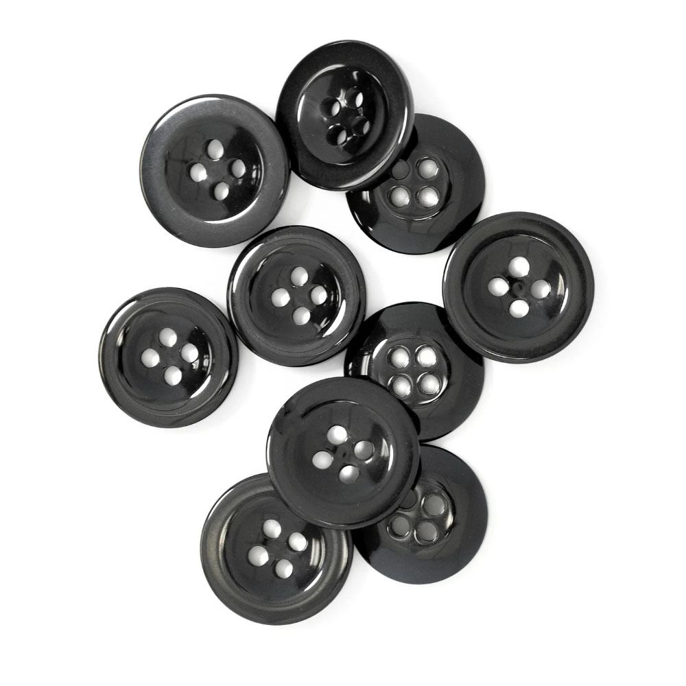 Dritz, Black Waistband Buttons (10pc) - 15mm & 17mm image # 106363