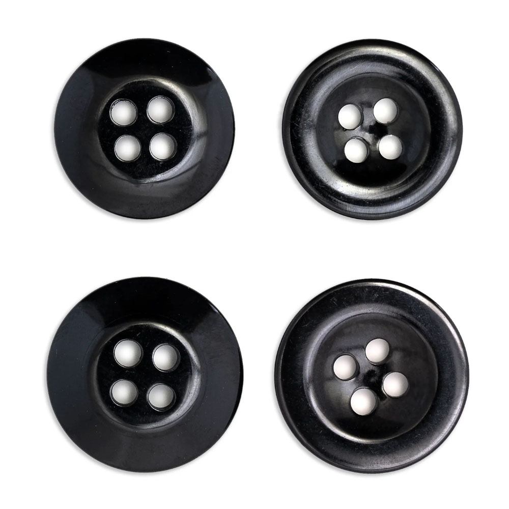 Dritz, Black Waistband Buttons (10pc) - 15mm & 17mm image # 106364