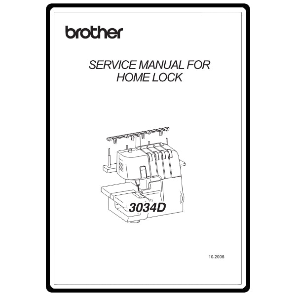 Service Manual, Brother 3034D image # 12756